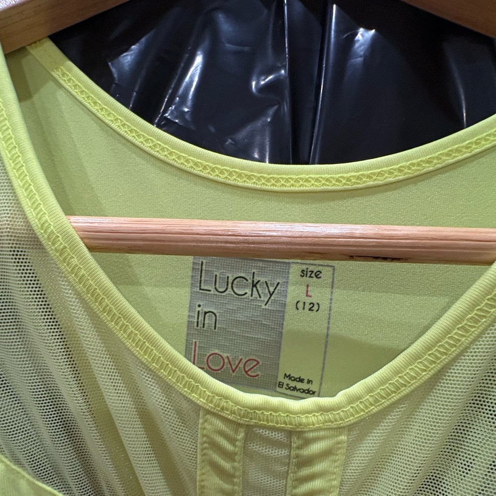 lucky in love yellow tank - Picture 2 of 2